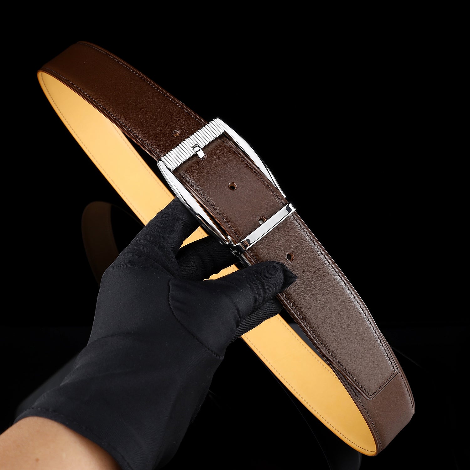BELTLEY Men's Calfskin Casual Belt – Everyday Belt