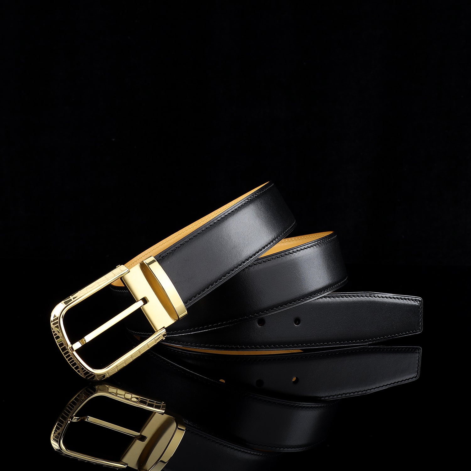 BELTLEY Premium Calfskin Everyday Belt for Men