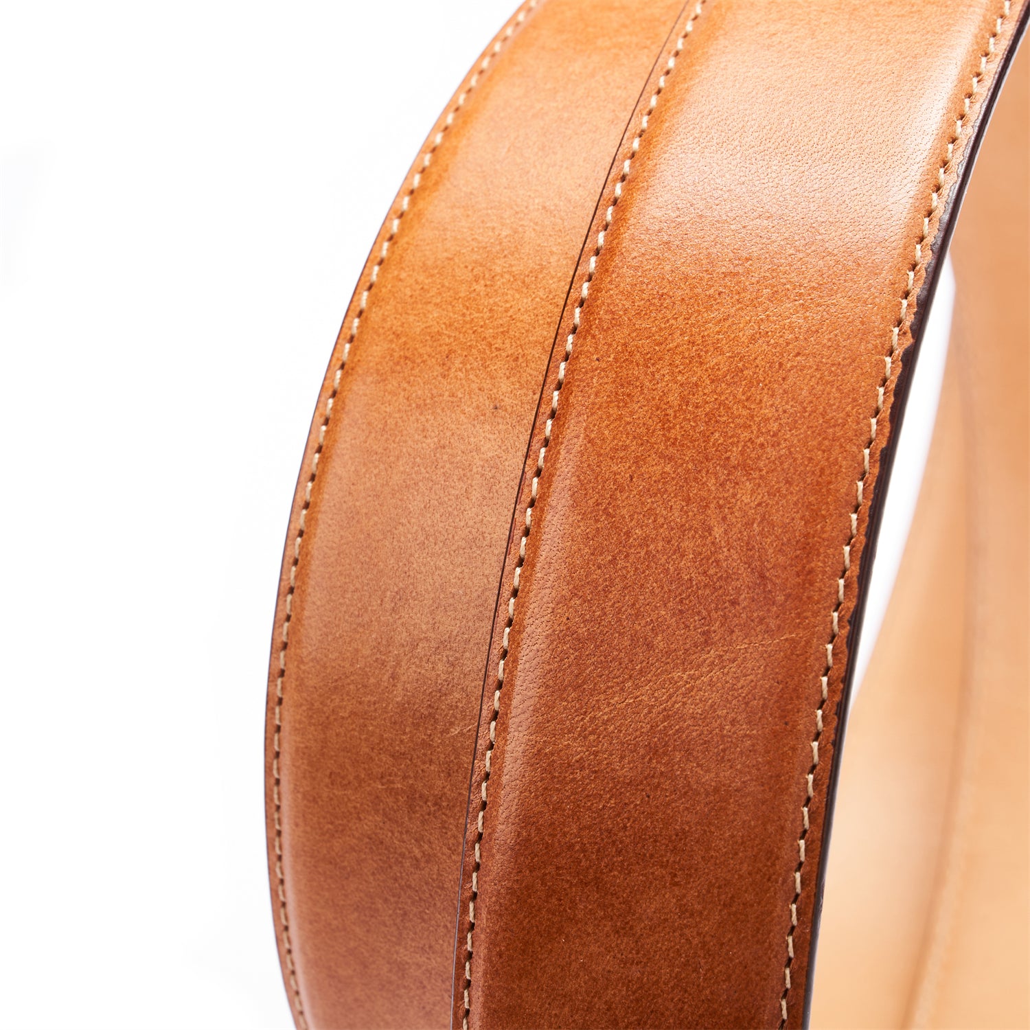 BELTLEY Premium Full-Grain Calfskin Leather Belt – 1.38” Orange | Unisex