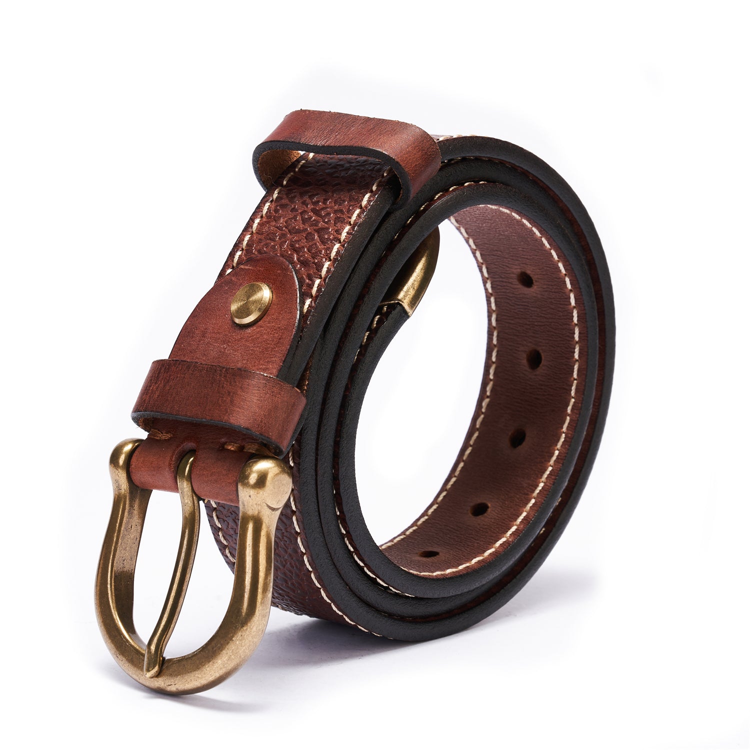 BELTLEY Reinforced 1.5’’ Belt  in in Heritage Saddle Brown