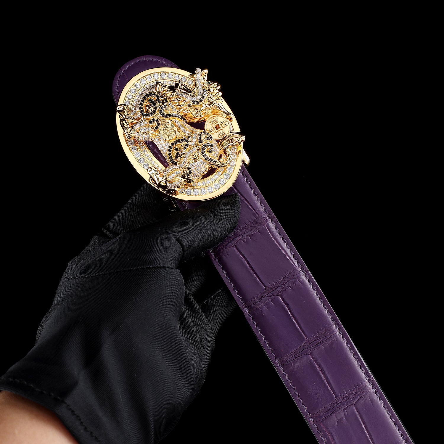 BELTLEY Unique Qilin Crocodile Belt for Men