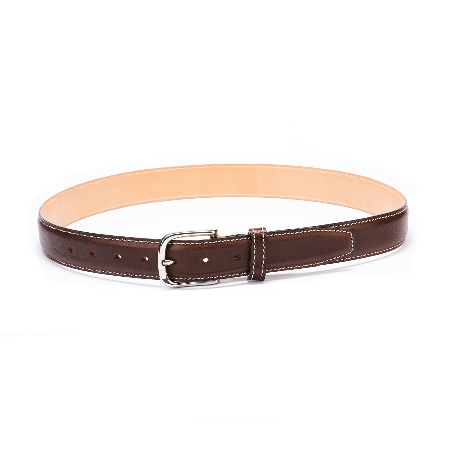 BELTLEY Unisex Coffee Brown Workwear Belt – 1.38” Full-Grain, Double-Layered