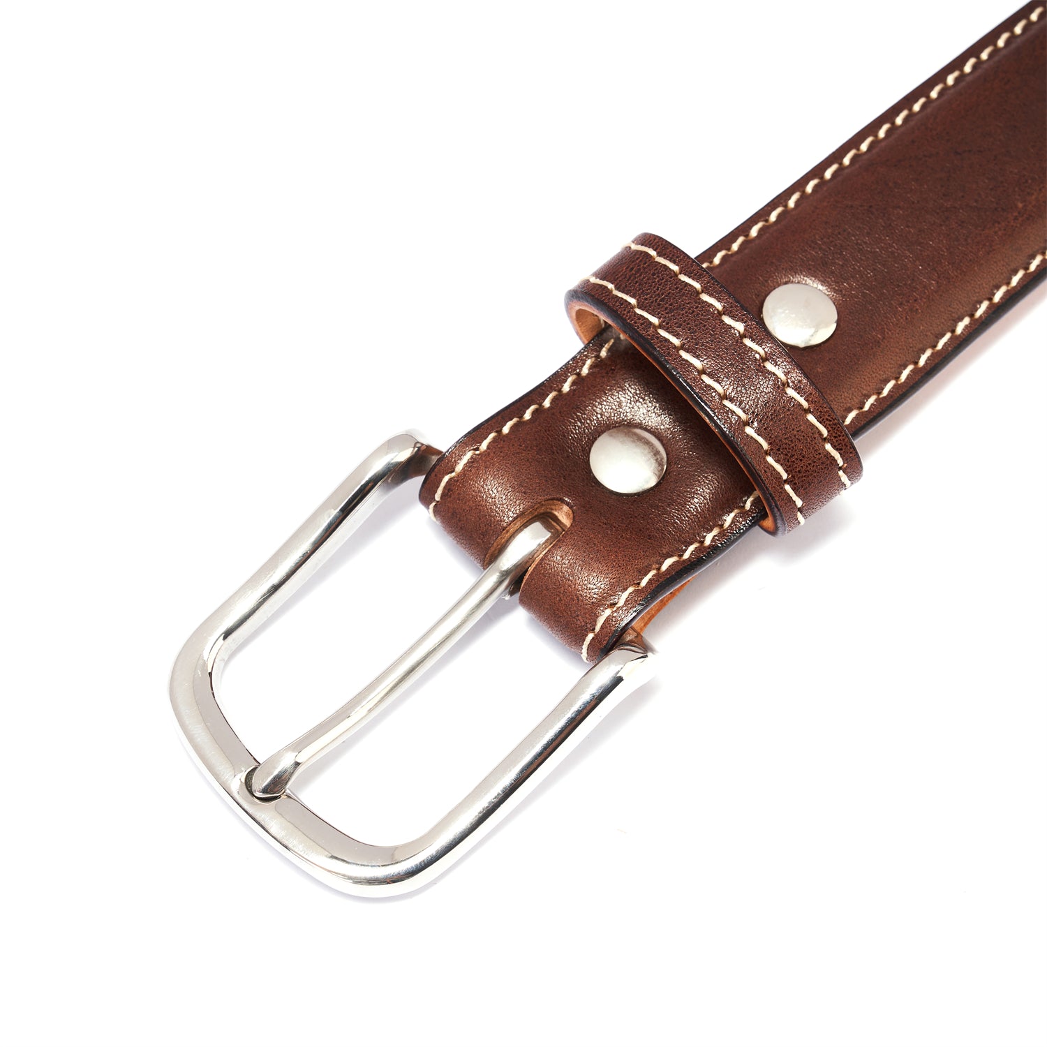 BELTLEY Unisex Coffee Brown Workwear Belt – 1.38” Full-Grain, Double-Layered