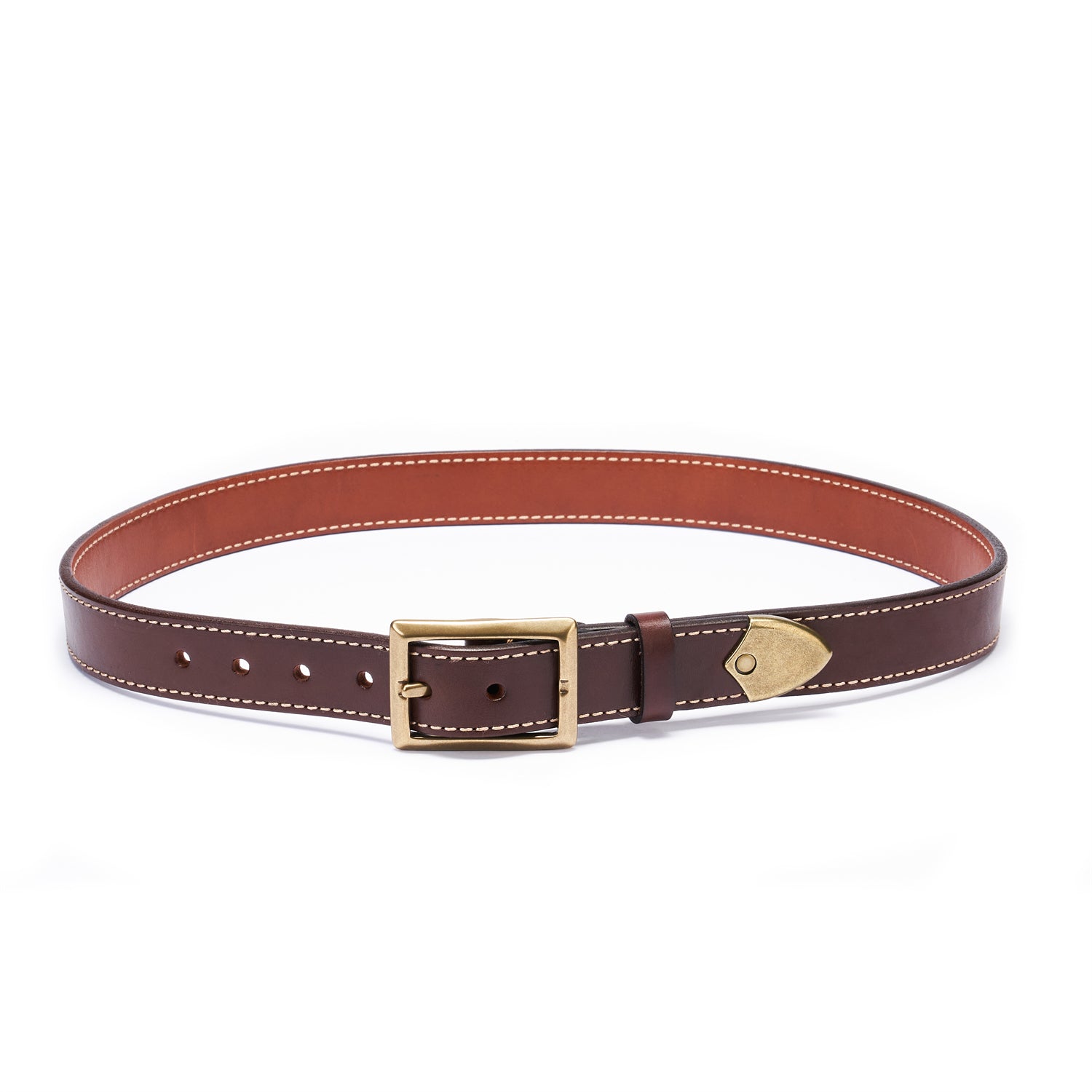 BELTLEY Unisex Reversible Belt 1.38 - Brown to Coco Full-Grain Leather