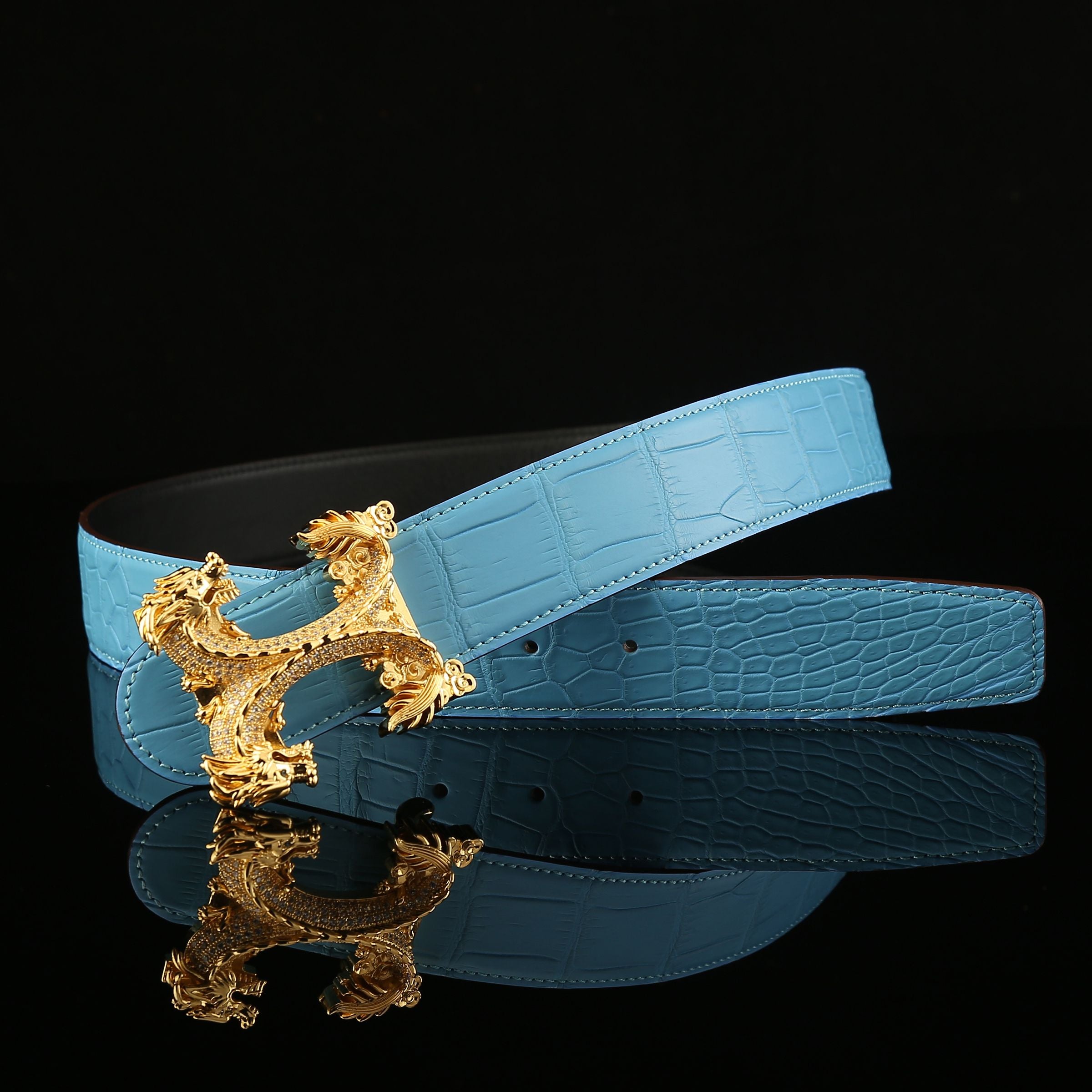 Exotic Nile Crocodile Belt for Men 1.5