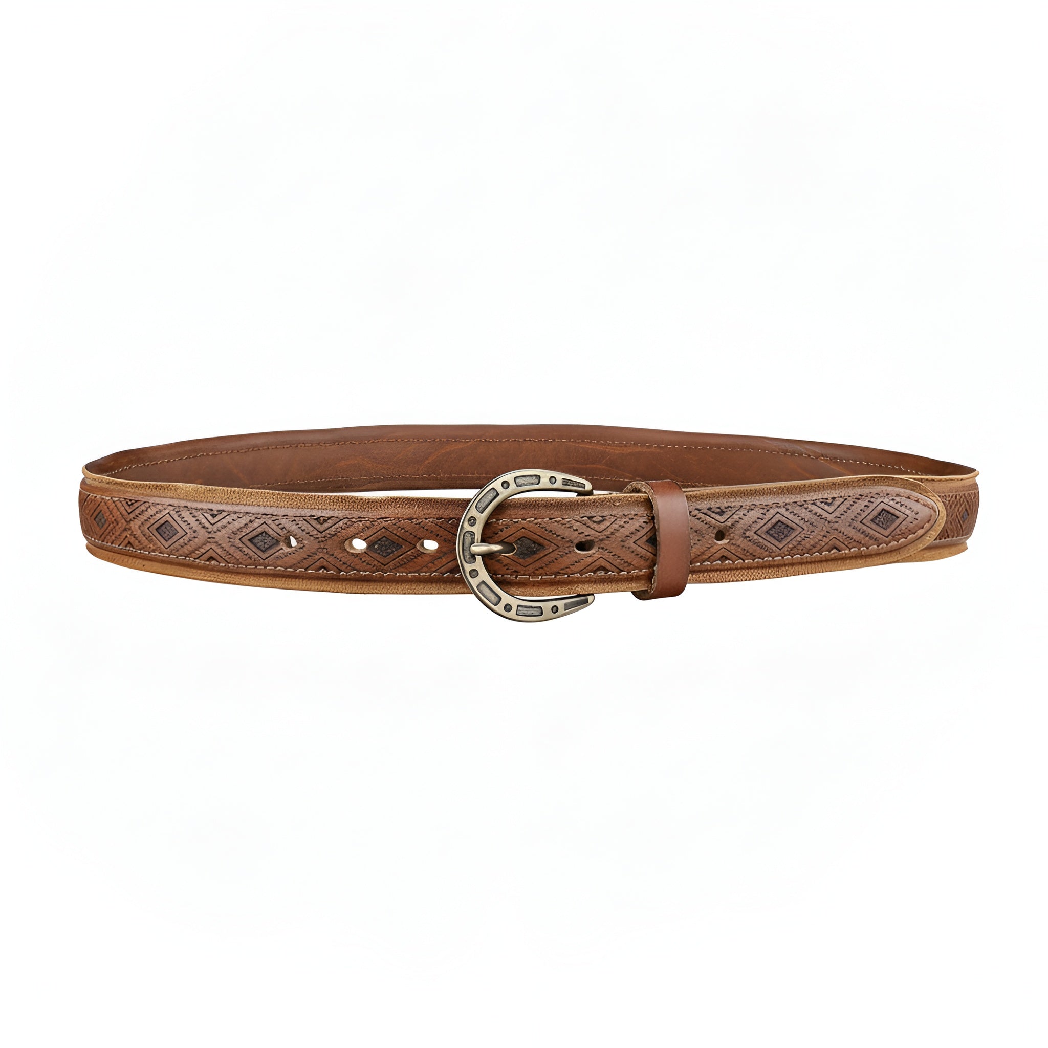 BELTLEY Women's Vintage Western Leather Belt – 1.18" Wide Casual Jeans Belt