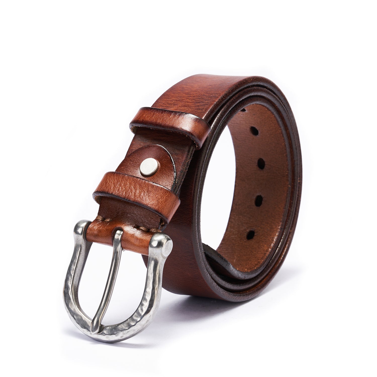 Heritage Brown Belt in Aged Full-Grain Leather With Antiqued Buckle & 38mm Width