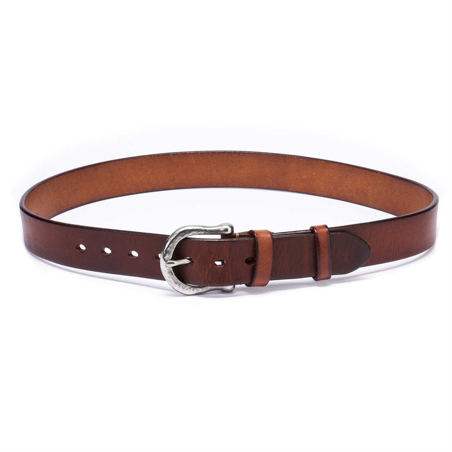 Heritage Brown Belt in Aged Full-Grain Leather With Antiqued Buckle & 38mm Width
