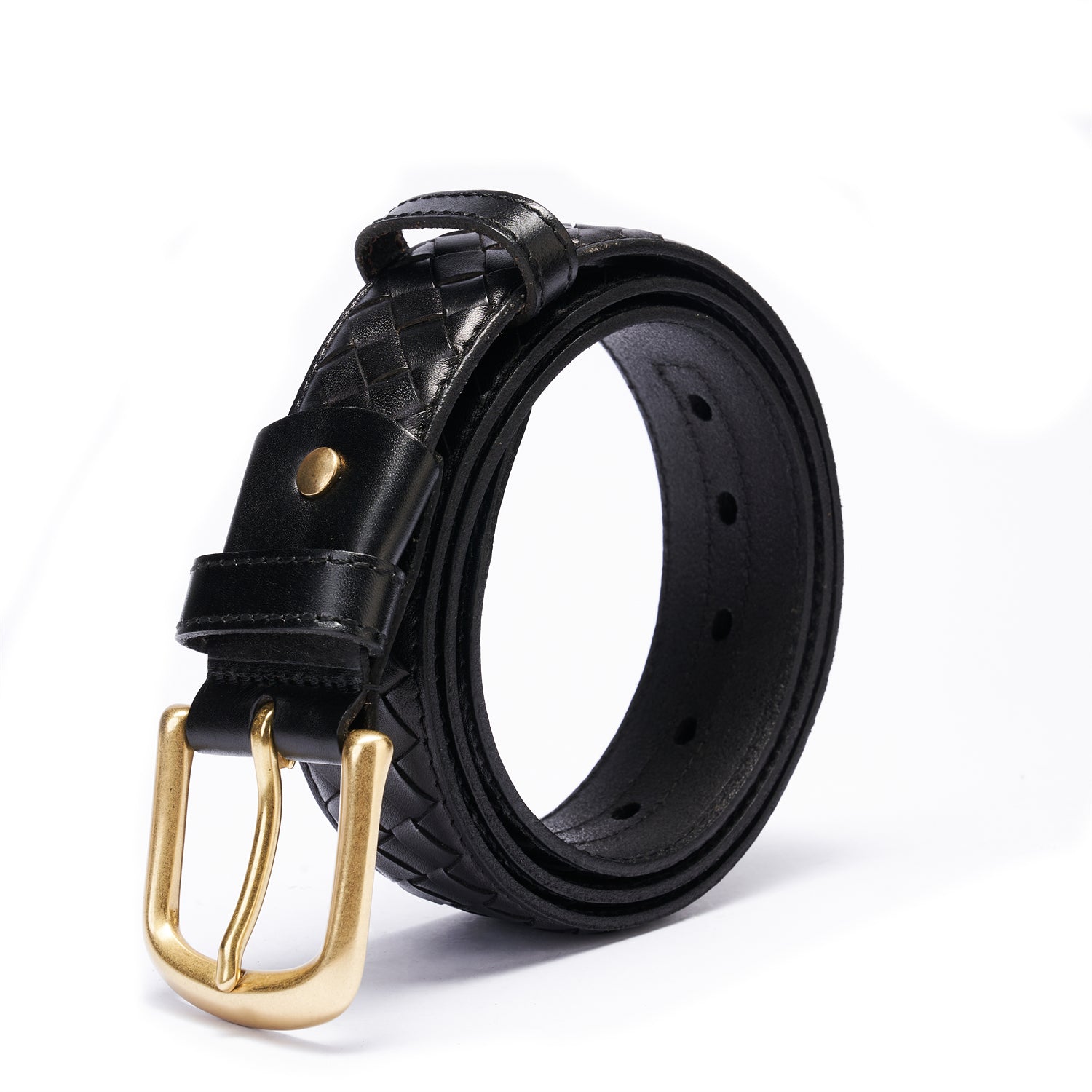 Legacy Black Diamond Rigid Belt – 1.5" Full-Grain Leather with Solid Brass Buckle