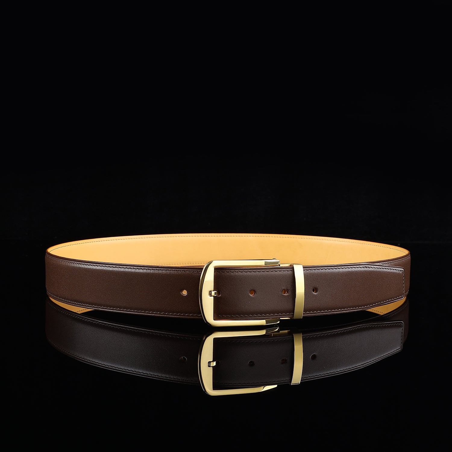 BELTLEY  Men’s Calfskin Dress Belt 1.5 Inches (38mm)