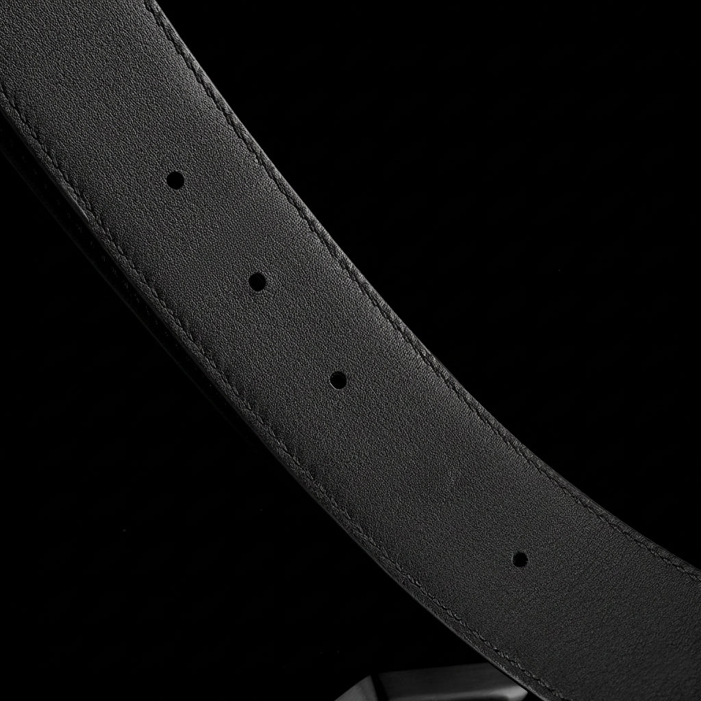 Men's Crocodile Leather Belt with 3D Gold Crocodile Buckle — additional view 12 | BELTLEY