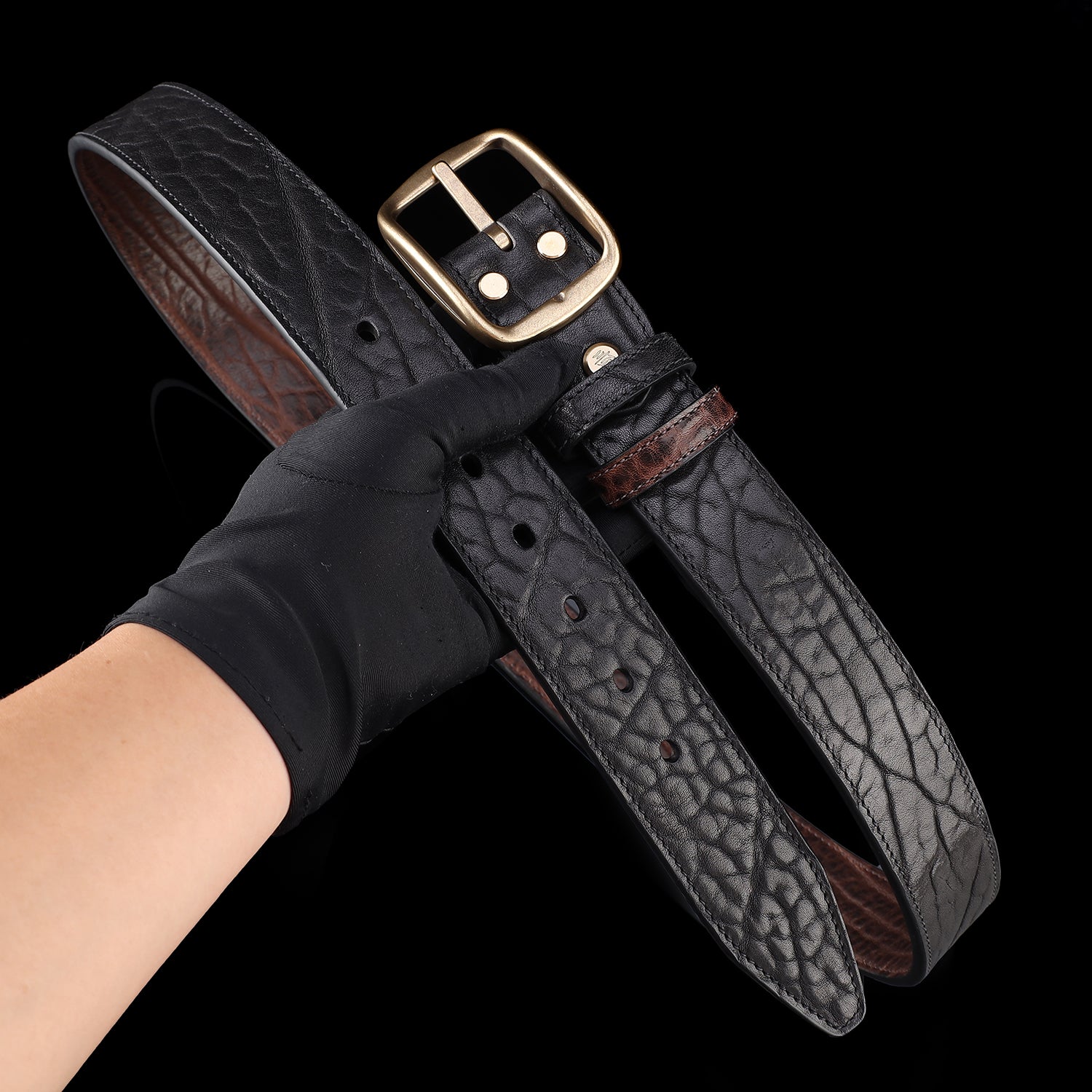 BELTLEY Vintage Reversible Leather Belt – 1.5" Full-Grain Double-Sided Belt