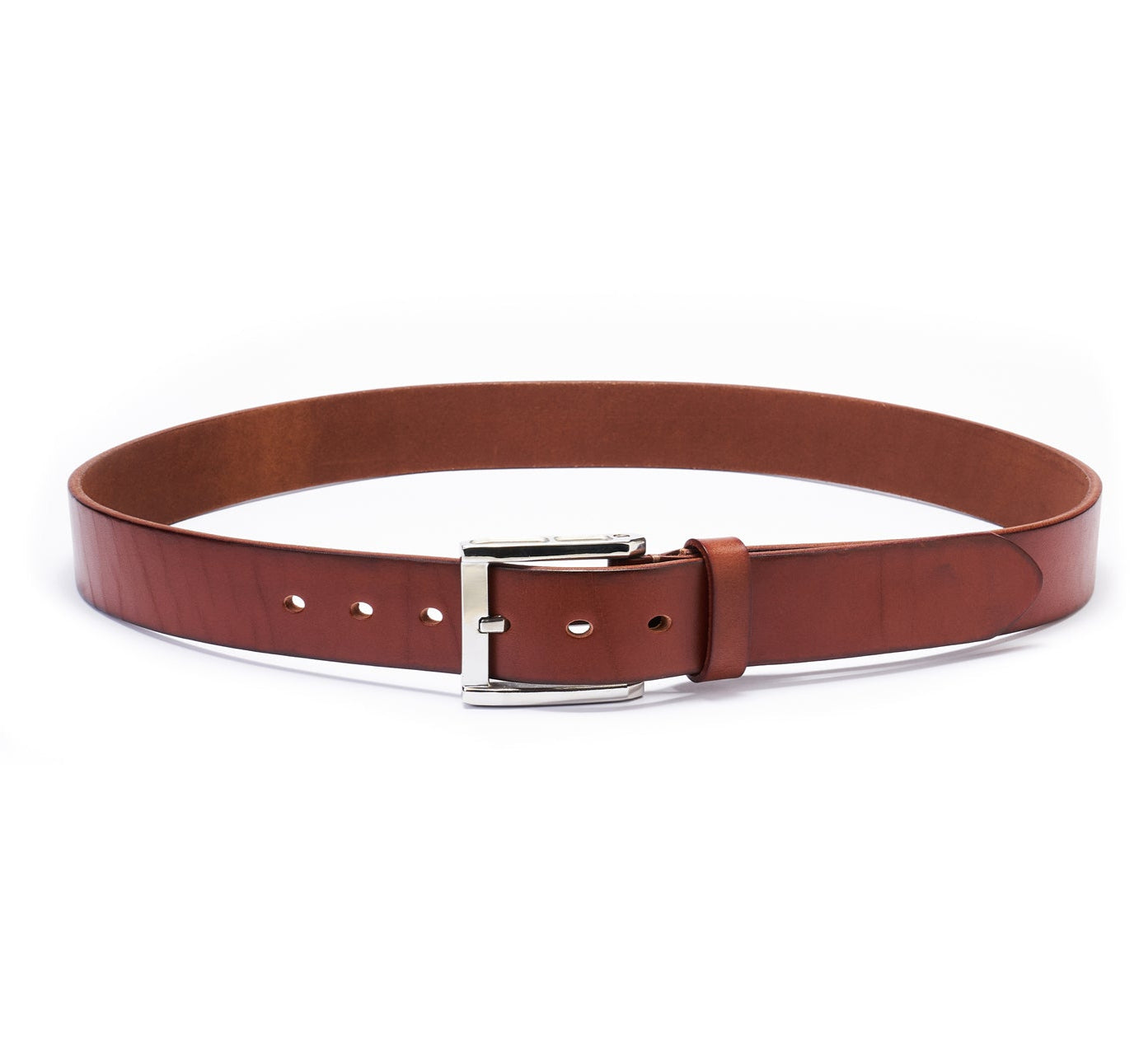 The Essential Brown Leather Belt – 1.5" (Stainless Steel Buckle)