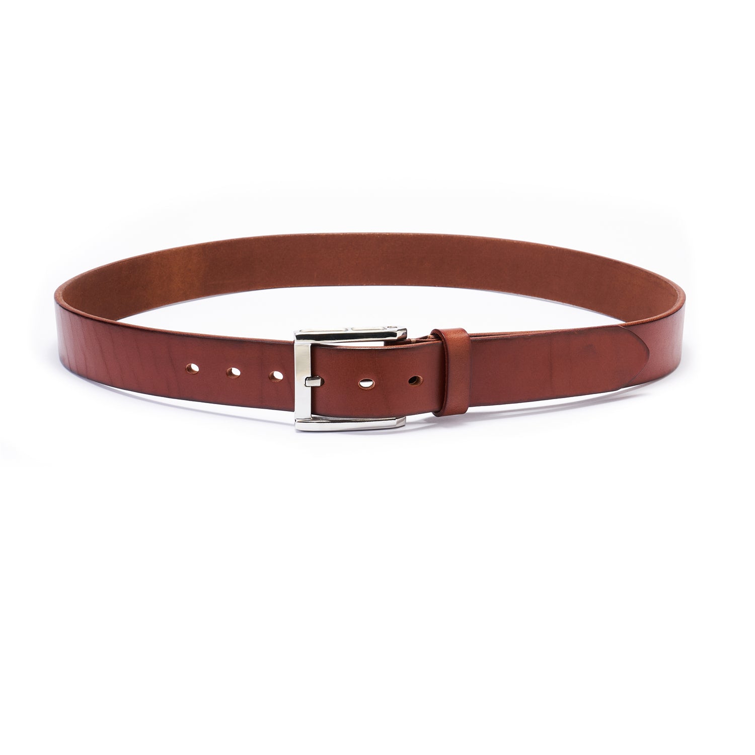 The Essential Brown Leather Belt – 1.5" (Stainless Steel Buckle)