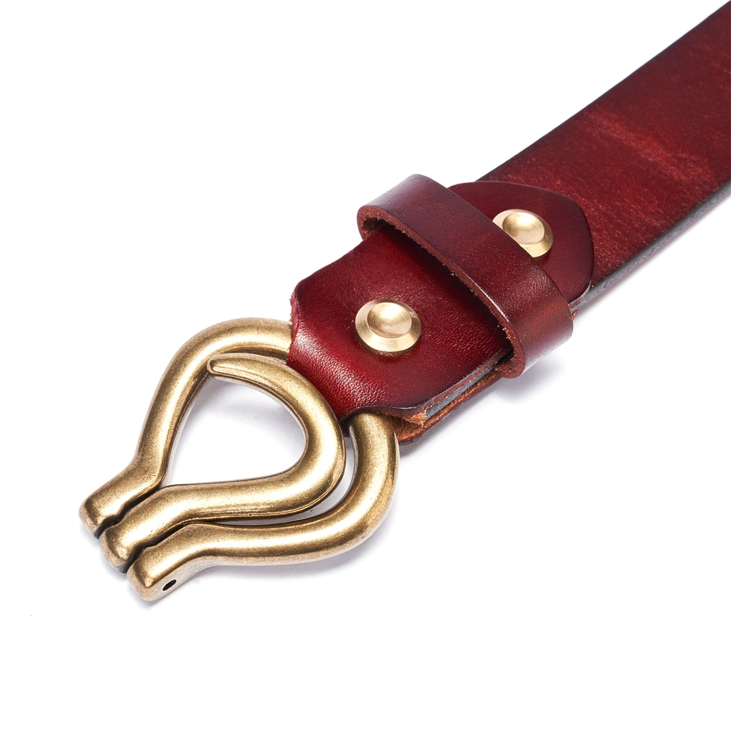 BELTLEY Unisex Deep Claret Quick-Deployment Belt