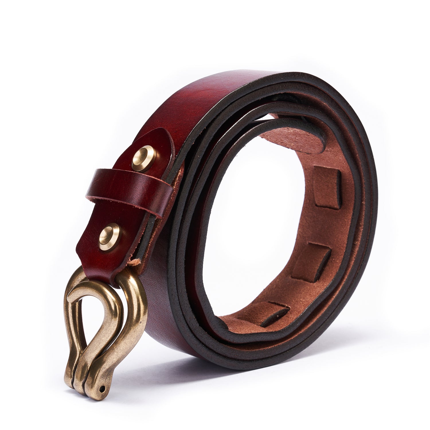 BELTLEY Unisex Deep Claret Quick-Deployment Belt