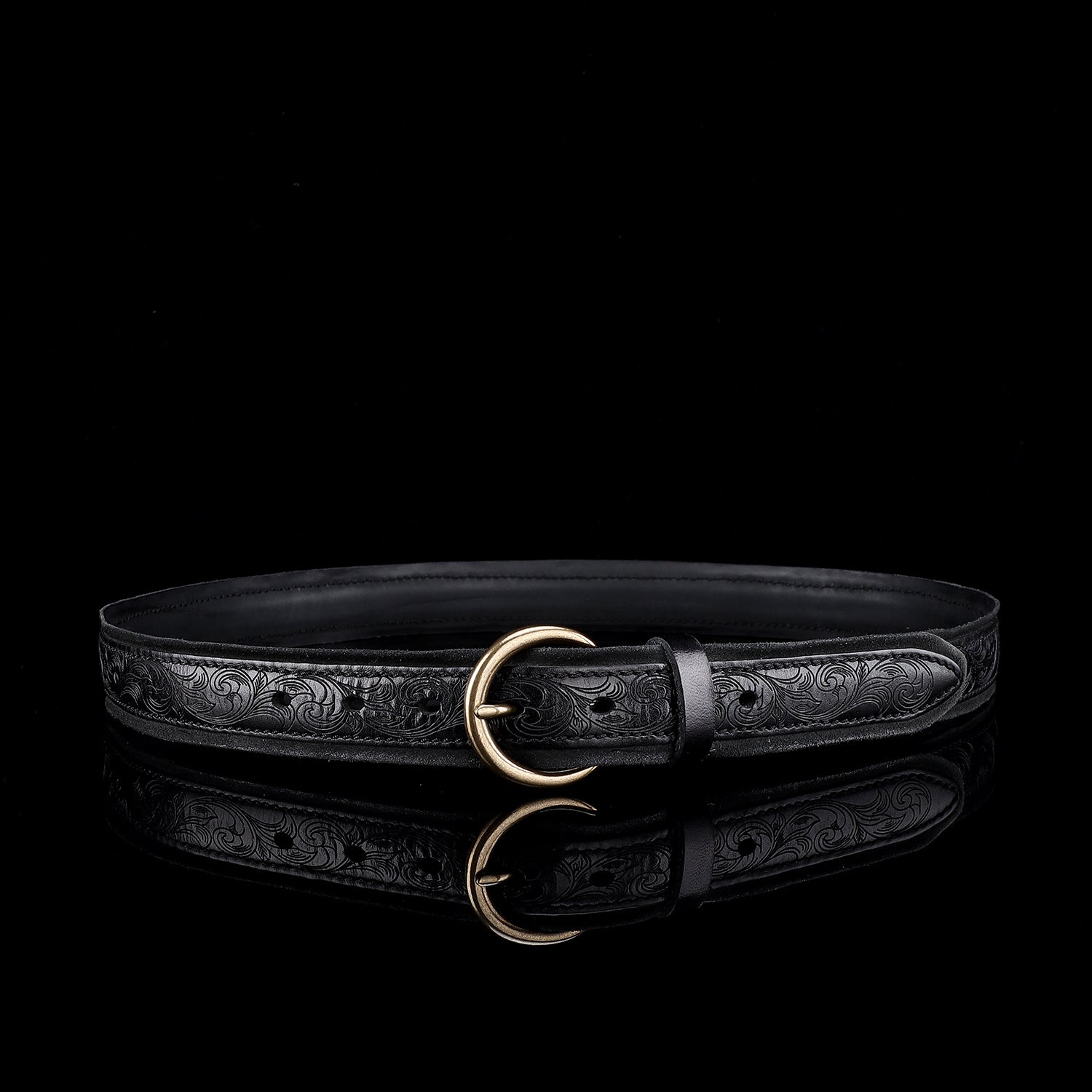 Women's Western Floral Leather Belt –Vintage Casual Belt for Jeans — packaging | BELTLEY